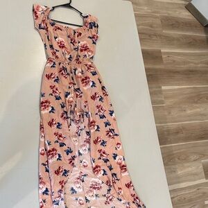Rue21 Pink Floral Maxi Dress